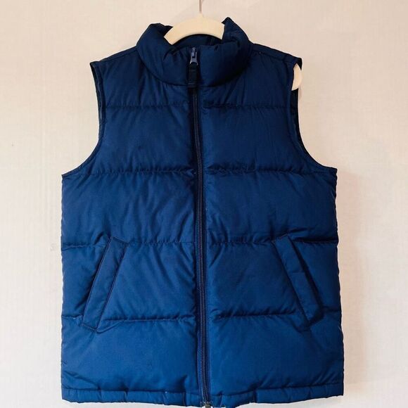 Lands End Boys Down Vest Sz M (5-6) EUC - Picture 1 of 4